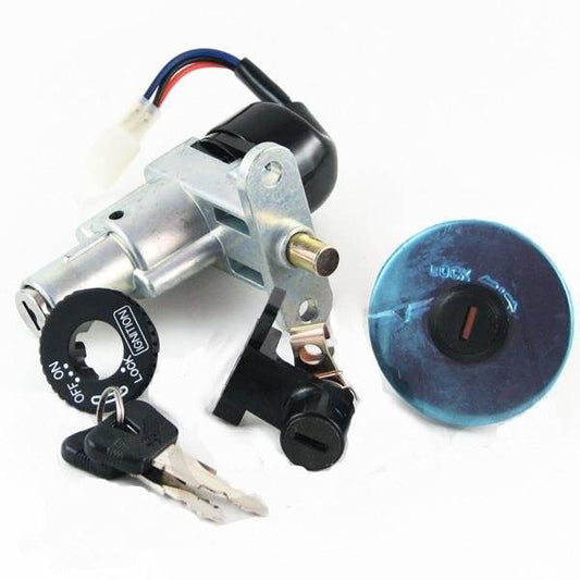 Serrure / neiman kit complète avec bouchon de carburant/buddy lock/anneau PGO Hot/Big-max/PMX