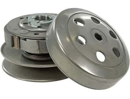 Embrayage complet (avec cloche) GY6, Piaggio, Minarelli (correcteur de couple Ø118 mm)