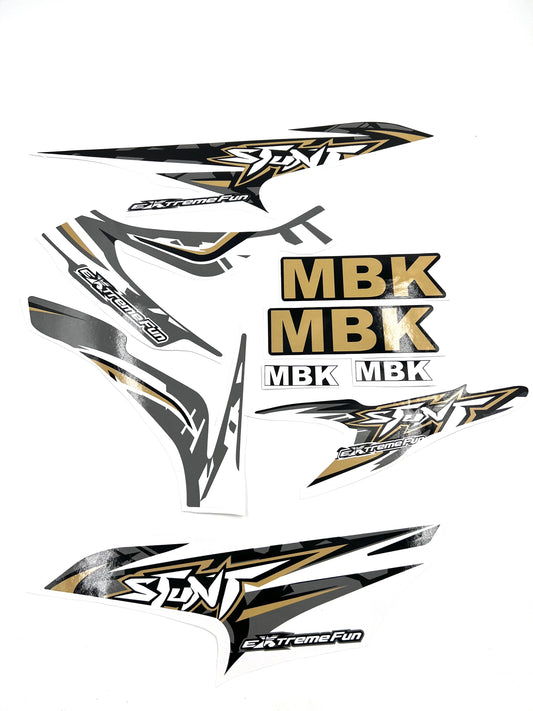 kit déco mbk stunt gris et dore