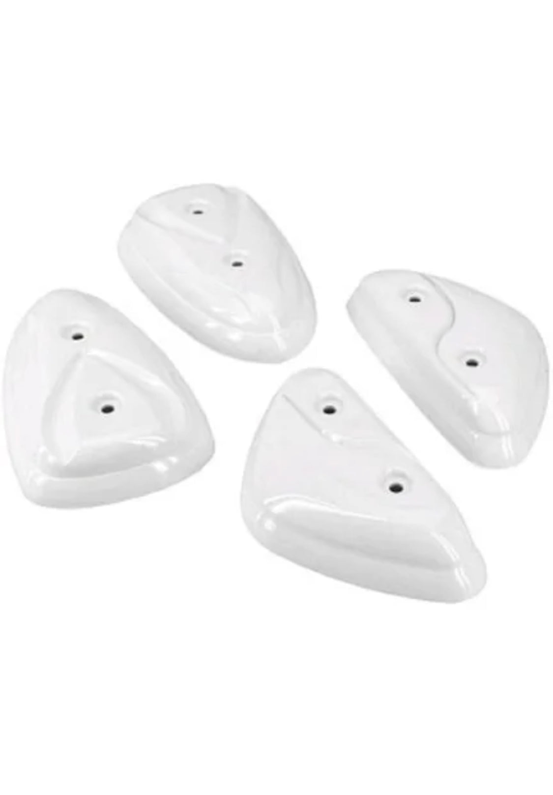 Pad / carénage arriere blanc brillant pour MBK Booster et Yamaha Slider