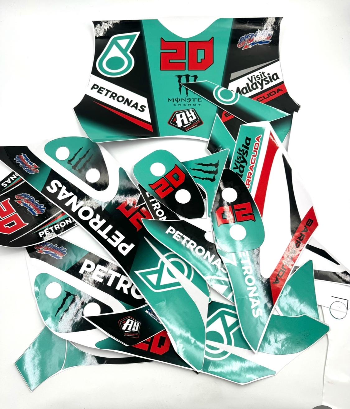 Kit déco Yamaha slider, mbk stunt petronas 20 Fabio Quartararo