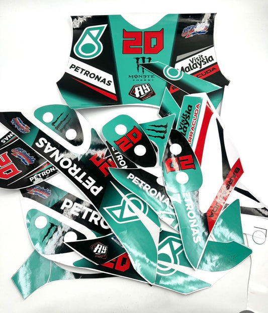 Kit déco Yamaha slider, mbk stunt petronas 20 Fabio Quartararo