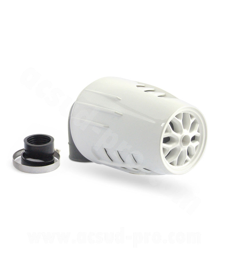 FILTRE A AIR TNT OBUS 90° Ø35/28 BLANC